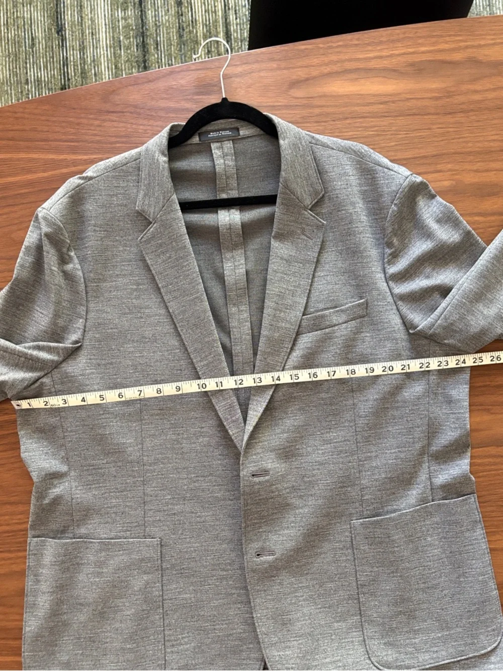 Gray Knit Blazer - Light Heather Gray Sport Coat